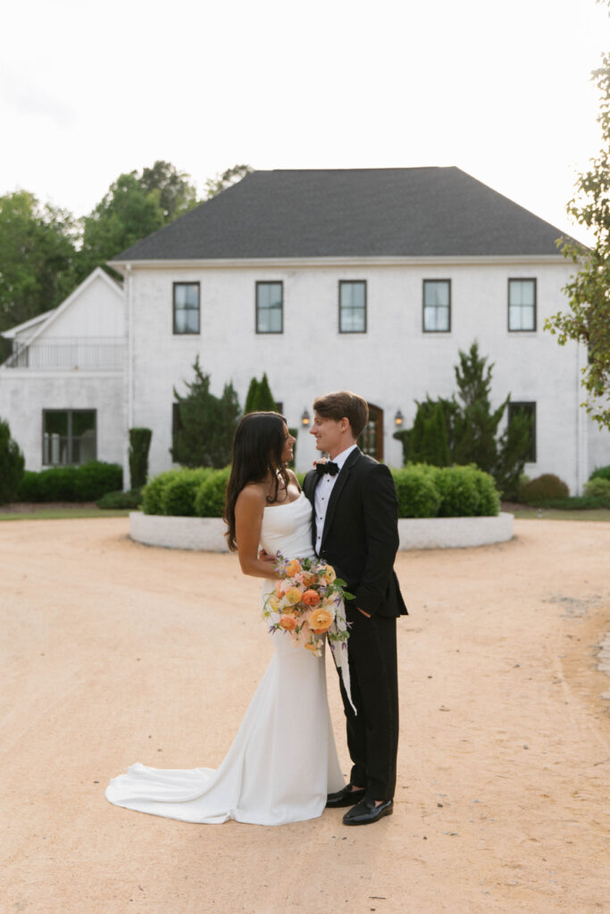 wedding portraits at the bradford venue in north carolina