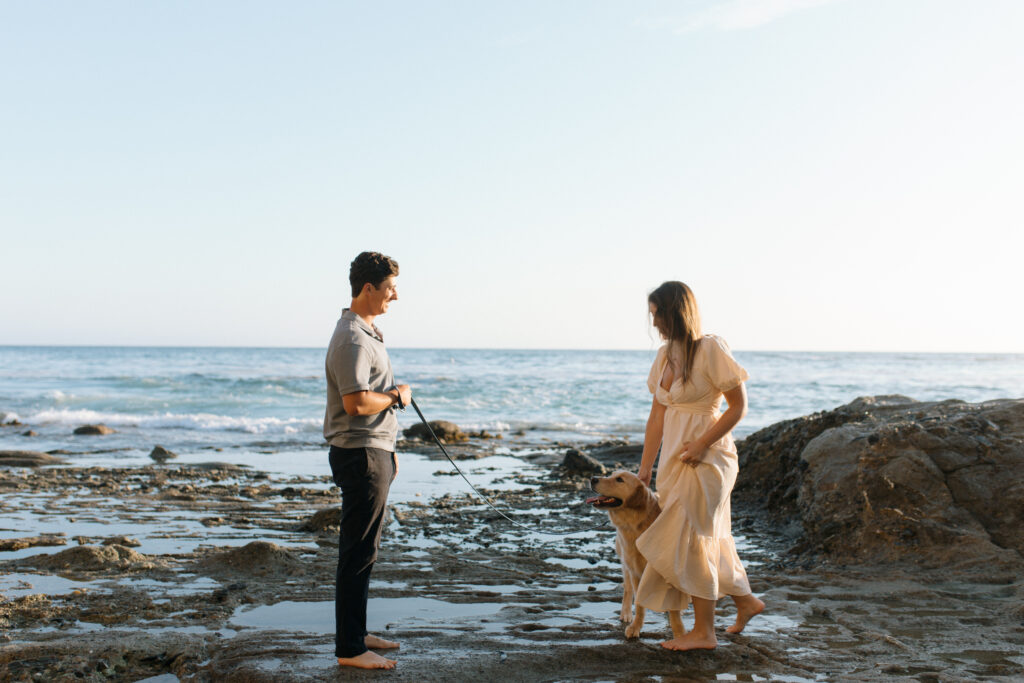 sunset engagement photos
