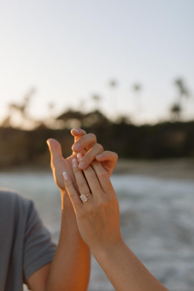 sunset engagement photos
