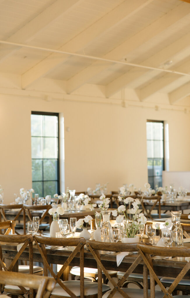 neutral southern chic wedding reception tables-cape  