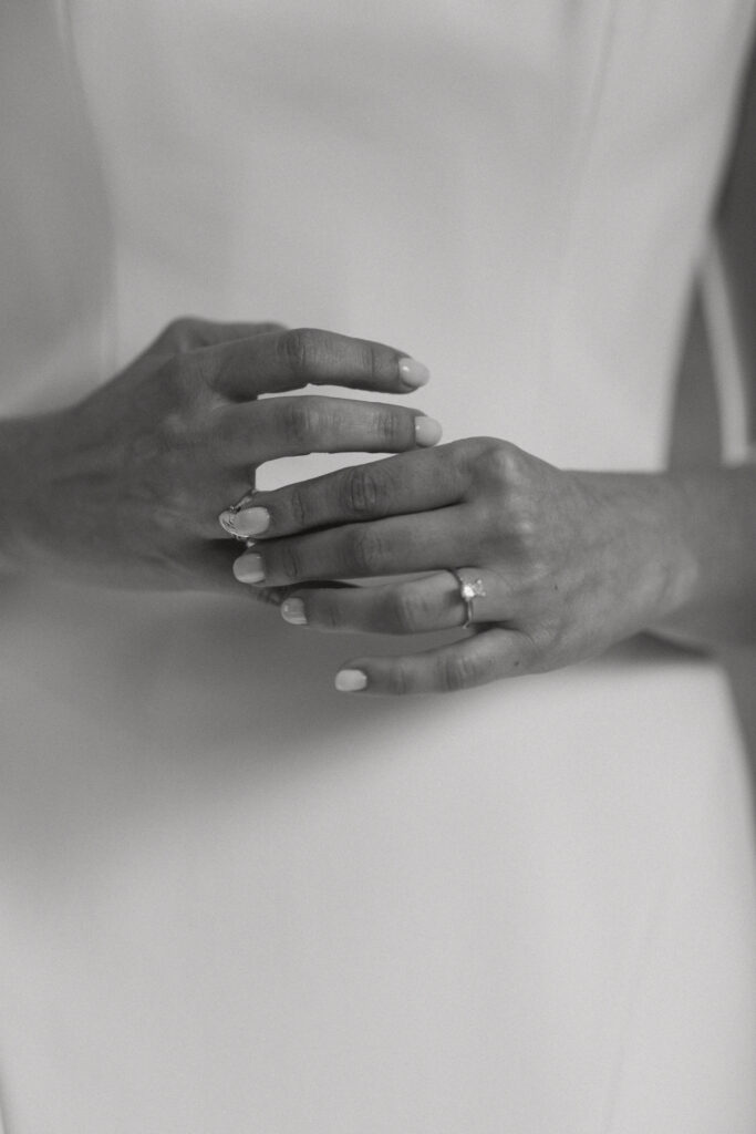B&W Wedding Details