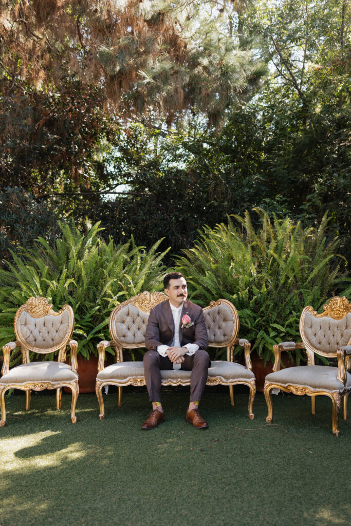 Groom Getting Ready party at Green Gables Wedding Venue