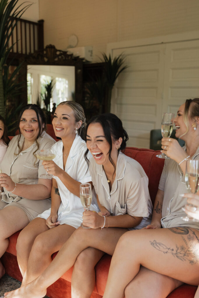 Bridal Party getting ready captured by Spokane Wedding Photographer