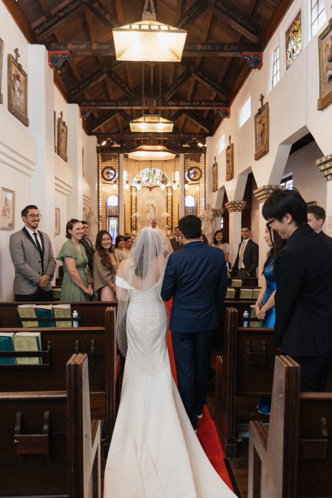 Church wedding ceremony