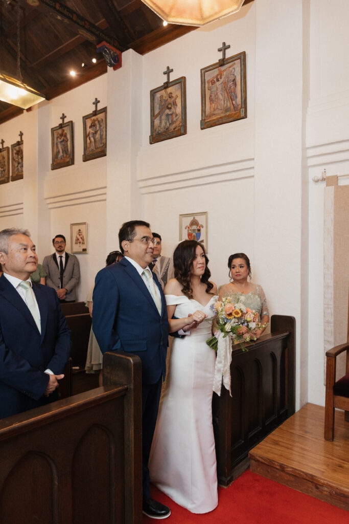 Church wedding ceremony